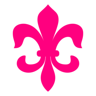 Fleur-de-lis Decal (Hot Pink)